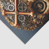 Steampunk Mechanical Gothic Skull FF8L Decoupage Seidenpapier (Ausschnitt)