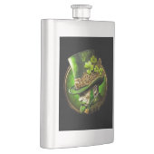 Steampunk Mechanical Top Hat St. Patrick's Day Man Flachmann (Rechts)