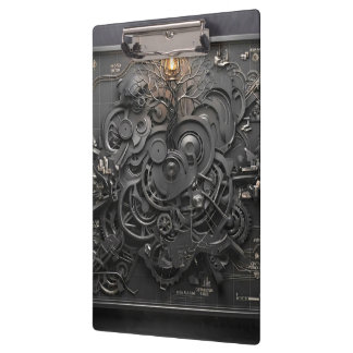 Steampunk-Mechanik-Map-Clip Klemmbrett