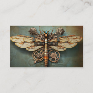 Steampunk Mechanisch Vintage Industriell Cyberpunk Visitenkarte