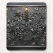 Steampunk-Mechanische-Karte-Mauspad Mousepad (Vorne)
