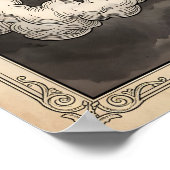 Steampunk Mechanischer Drache Messinggetriebe Vikt Poster (Ecke)
