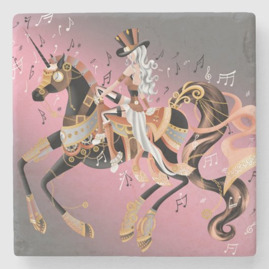 Steampunk Mechanischer Untersetzer (Vorderseite)