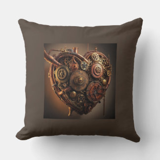 Steampunk Mechanisches Herz Kissen