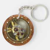 Steampunk mechanisches Herz Schlüsselanhänger (Rückseite)