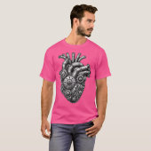 Steampunk Mechanisches Herz T-Shirt (Vorne ganz)