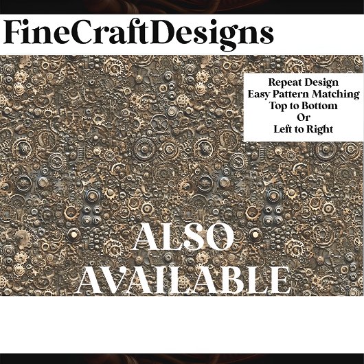 Steampunk Mechanisches Muster Pink BN1 Decoupage Seidenpapier