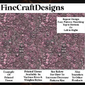 Steampunk Mechanisches Muster Pink BN1 Decoupage Seidenpapier