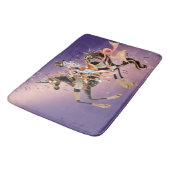 Steampunk Mechanisches Pferd & Lady Badematte (Schrägansicht)