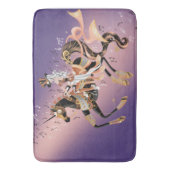 Steampunk Mechanisches Pferd & Lady Badematte (Vorderseite Vertikal)