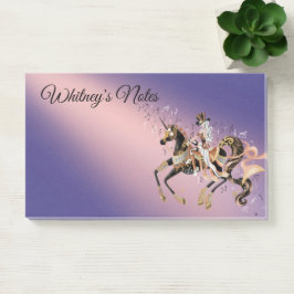 Steampunk Mechanisches Pferd & Lady Lavender Post-it Klebezettel