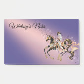 Steampunk Mechanisches Pferd & Lady Lavender Post-it Klebezettel (Vorderseite)