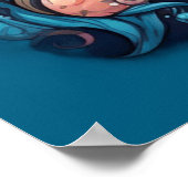 Steampunk Mermaid For Girls or Boys on a Wall  Poster (Ecke)