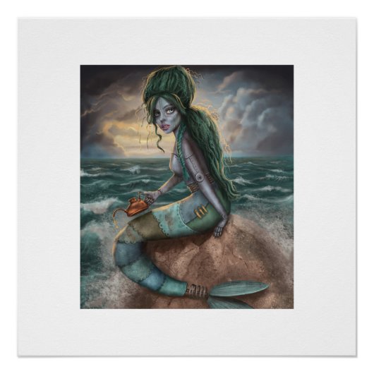 Steampunk Mermaid Poster (Vorderseite)