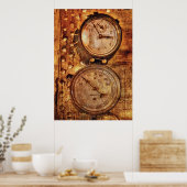 SteamPunk - Messgeräte Poster (Küche)