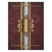 Steampunk, Messing an Marroongetrieben, Monogramm Tischdecke (Vorderseite)