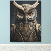 Steampunk-Messing-Sentinel Leinwanddruck (Insitu (Holzboden))