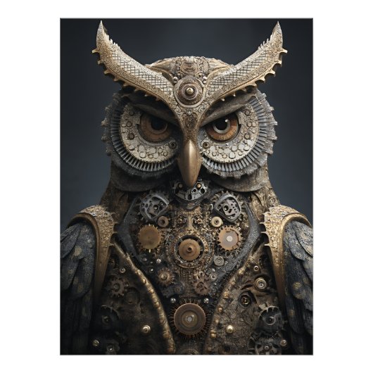 Steampunk-Messing-Wächter Fotodruck (Vorne)