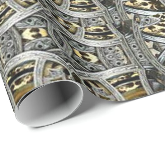 Steampunk Metall übersetzt Packpapier (Rolleneckpunkt)