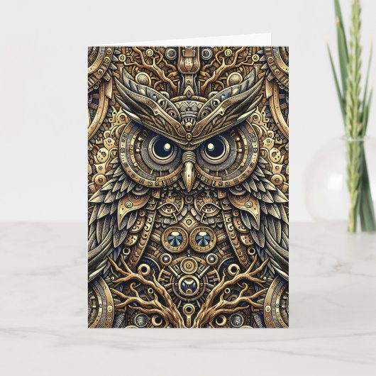 Steampunk-Metallgetriebe Karte (Vorderseite)