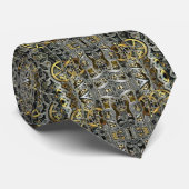 Steampunk-Metallgetriebe Krawatte (Gerollt)