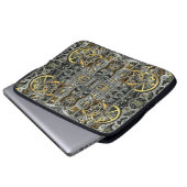 Steampunk-Metallgetriebe Laptop-Sieb Laptopschutzhülle (Vorne Knopf)