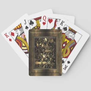 Steampunk-Metallgetriebe Spielkarten