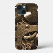 Steampunk-Metalluhr-Getriebe Case-Mate iPhone Hülle (Rückseite)