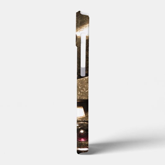 Steampunk-Metalluhr-Getriebe Case-Mate iPhone Hülle (Rückseite / Links)