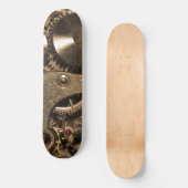 Steampunk-Metalluhr-Getriebe Skateboard (Vorderseite)