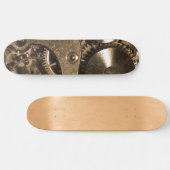 Steampunk-Metalluhr-Getriebe Skateboard (Horizontal)