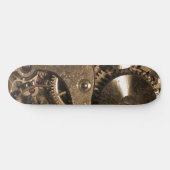 Steampunk-Metalluhr-Getriebe Skateboard (Horizontal)