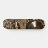 Steampunk-Metalluhr-Getriebe Skateboard (Horizontal)
