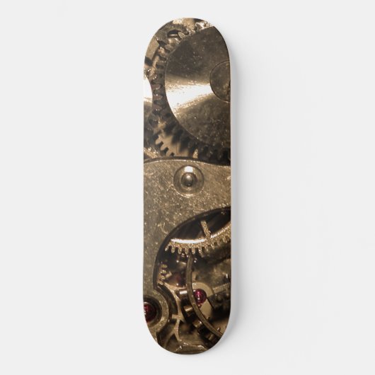 Steampunk-Metalluhr-Getriebe Skateboard (Vorderseite)