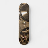 Steampunk-Metalluhr-Getriebe Skateboard (Vorderseite)