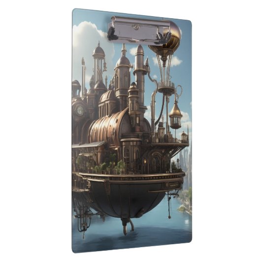 Steampunk Metropolis | Klemmbrett (Rechts)