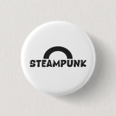 Steampunk Minimalist Design Button (Vorderseite)