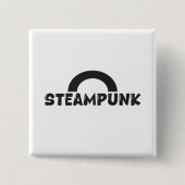 Steampunk Minimalist Design Button (Vorderseite)