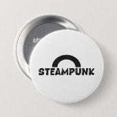 Steampunk Minimalist Design Button (Vorne & Hinten)