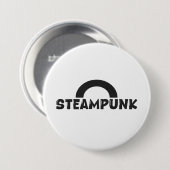 Steampunk minimalist Design Knopf Button (Vorne & Hinten)