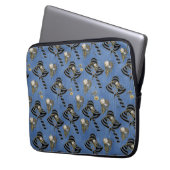 Steampunk mit Ladys Hats auf Blue Denim Laptopschutzhülle (Vorderseite Links)