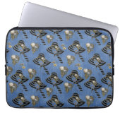 Steampunk mit Ladys Hats auf Blue Denim Laptopschutzhülle (Vorderseite)