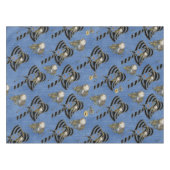 Steampunk mit Ladys Hats auf Blue Denim Tischdecke (Vorderseite (Horizontal))