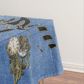 Steampunk mit Ladys Hats auf Blue Denim Tischdecke (Beispiel)