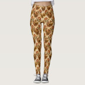 Steampunk mit Rosen Leggings (Vorderseite)