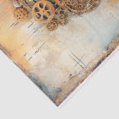 Steampunk Mixed Media in Soft Rusty Hues Seidenpapier (Ausschnitt)