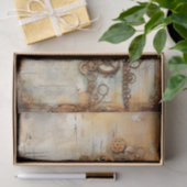 Steampunk Mixed Media in Soft Rusty Hues Seidenpapier (Geschenk)