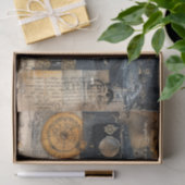 Steampunk Mixed Media mit Viktorianischem Mann Seidenpapier (Geschenk)