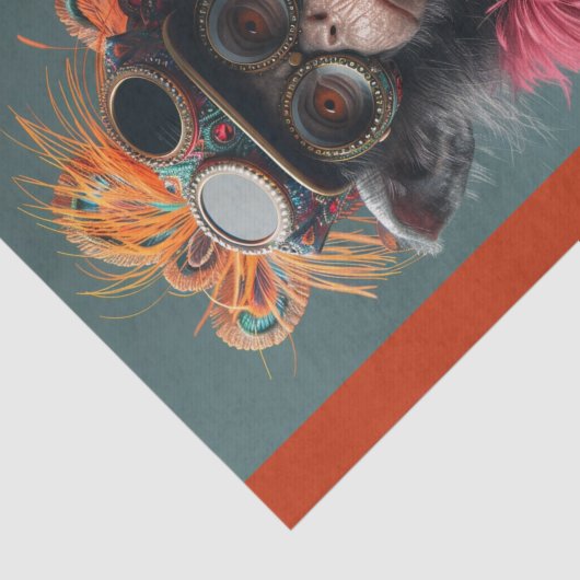 Steampunk Monkey Business Seidenpapier (Ausschnitt)