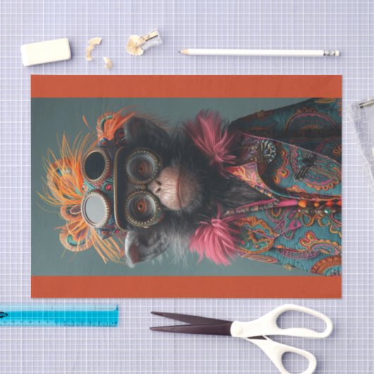 Steampunk Monkey Business Seidenpapier (Handwerk)